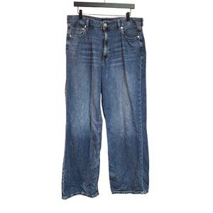Aeropostale GRLFRND high-rise wide leg jeans Womens size 14